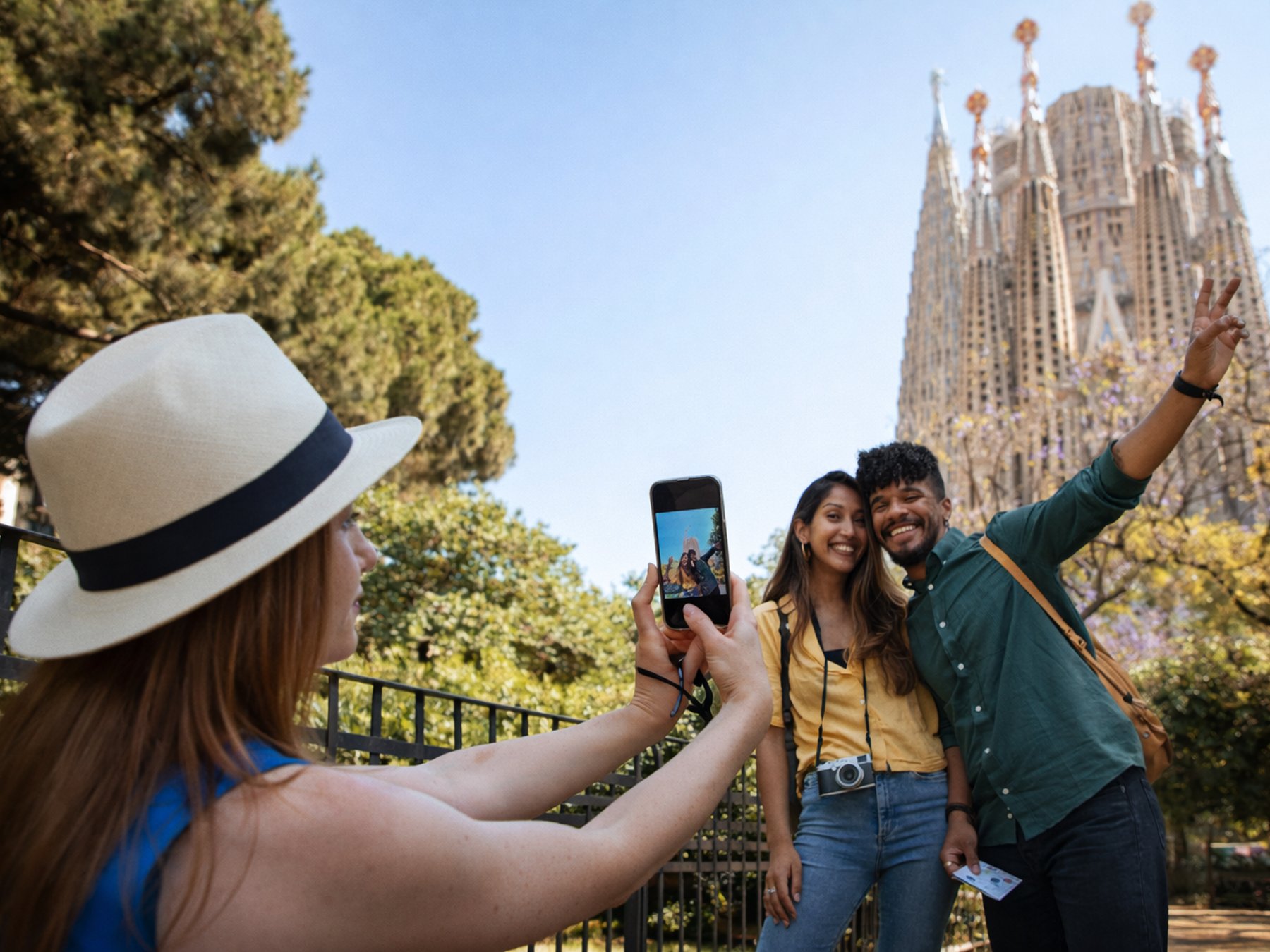 Das Beste von Barcelona: Sagrada Familia & Park Güell mit Abholung