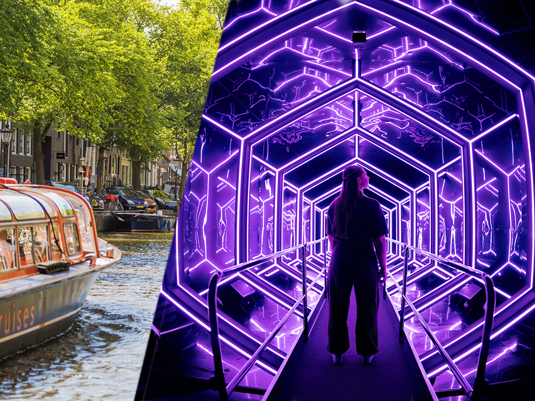Amsterdam: Grachtenfahrt & AMAZE Amsterdam Kombiticket