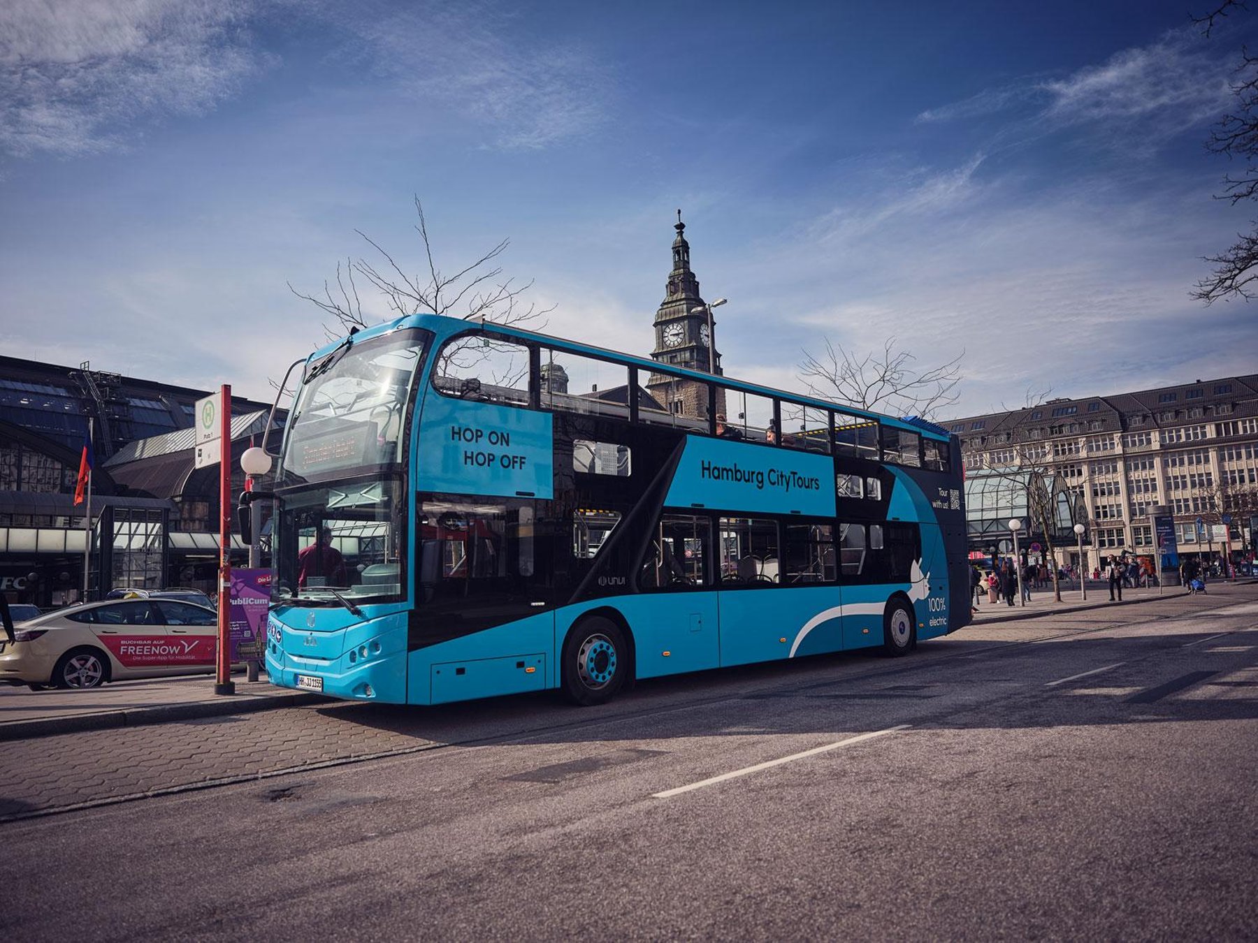 Hop-On Hop-Off Stadtrundfahrt mit dem Bus – Linie F