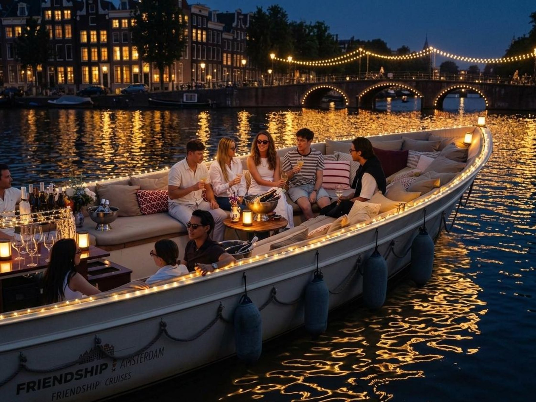 Amsterdam: Grachtenrondvaart met optionele snack