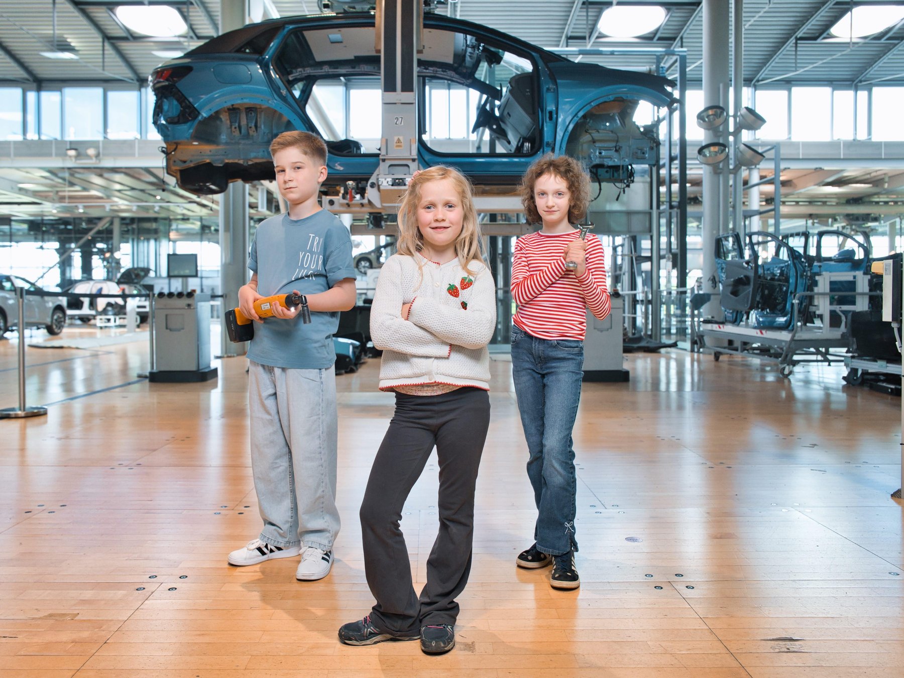 In Dresden: Praktisches Erlebnis für KID.s in der Transparenten Fabrik von VW