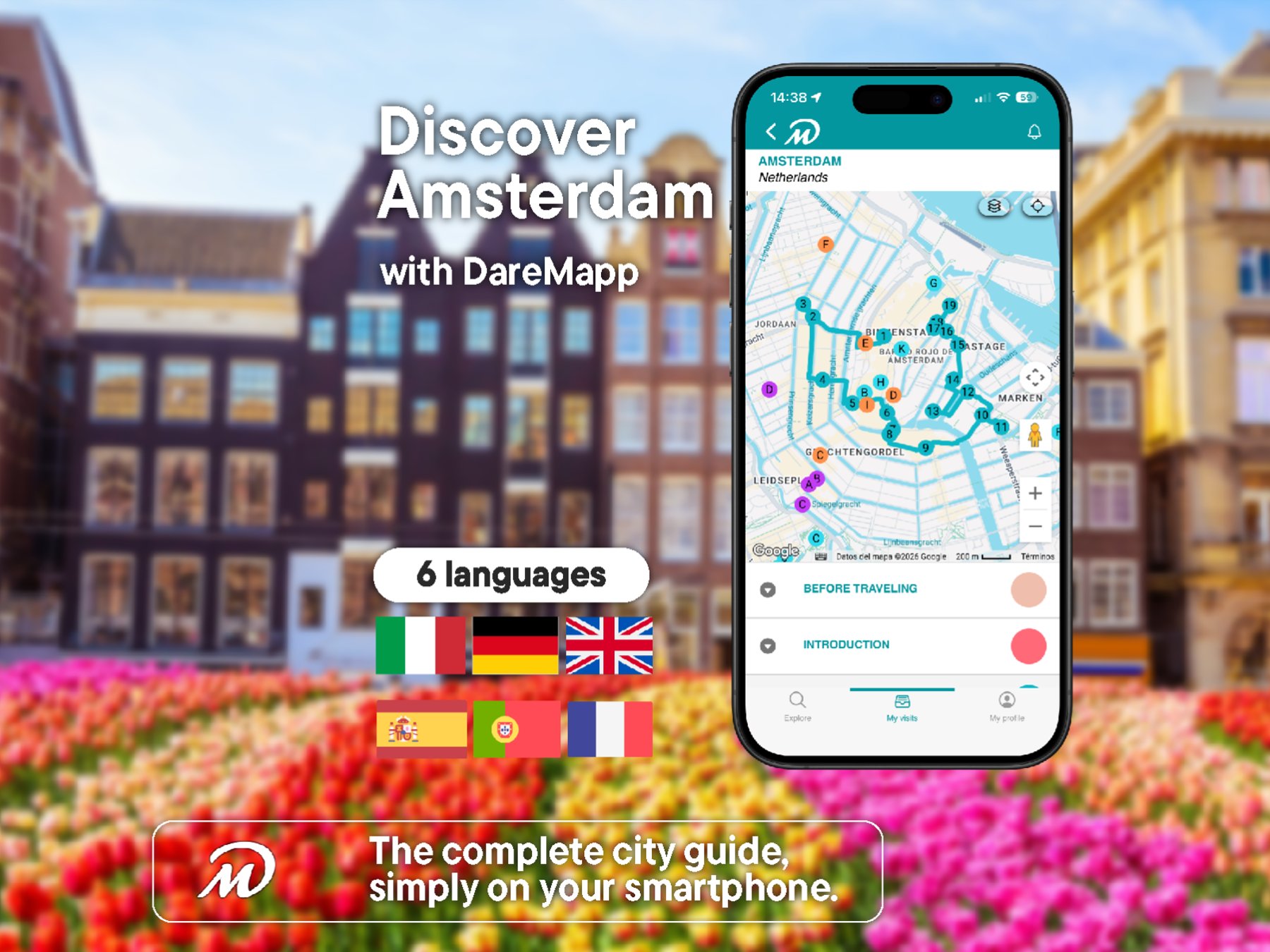 Amsterdam: Private Führung mit Ihrem Handy
