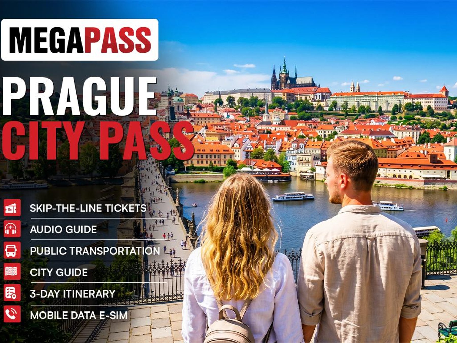 Prag Prager Burg, Moldau-Kreuzfahrt & 3-Tages-Transport-Kombination Warteschlange überspringen