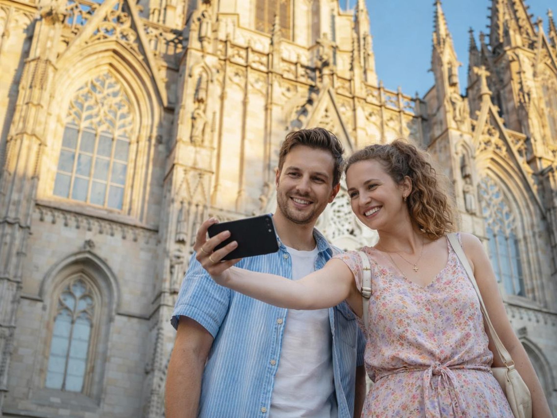 In Barcelona Barcelona & Sagrada Familia Halbtages-Tour mit Hotelabholung