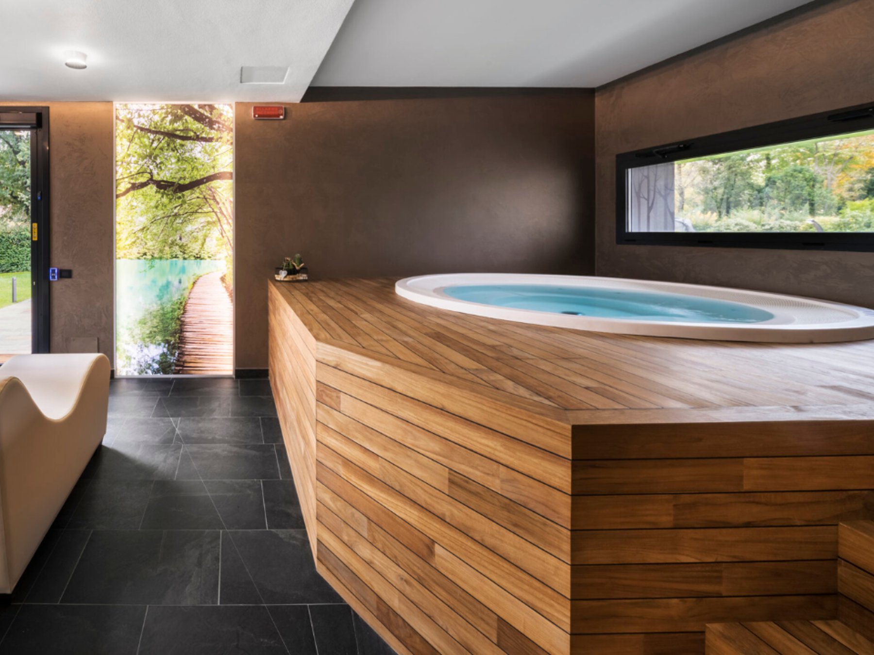 Portogruaro Spa Tag mit Wein, Obst und Kräutertee