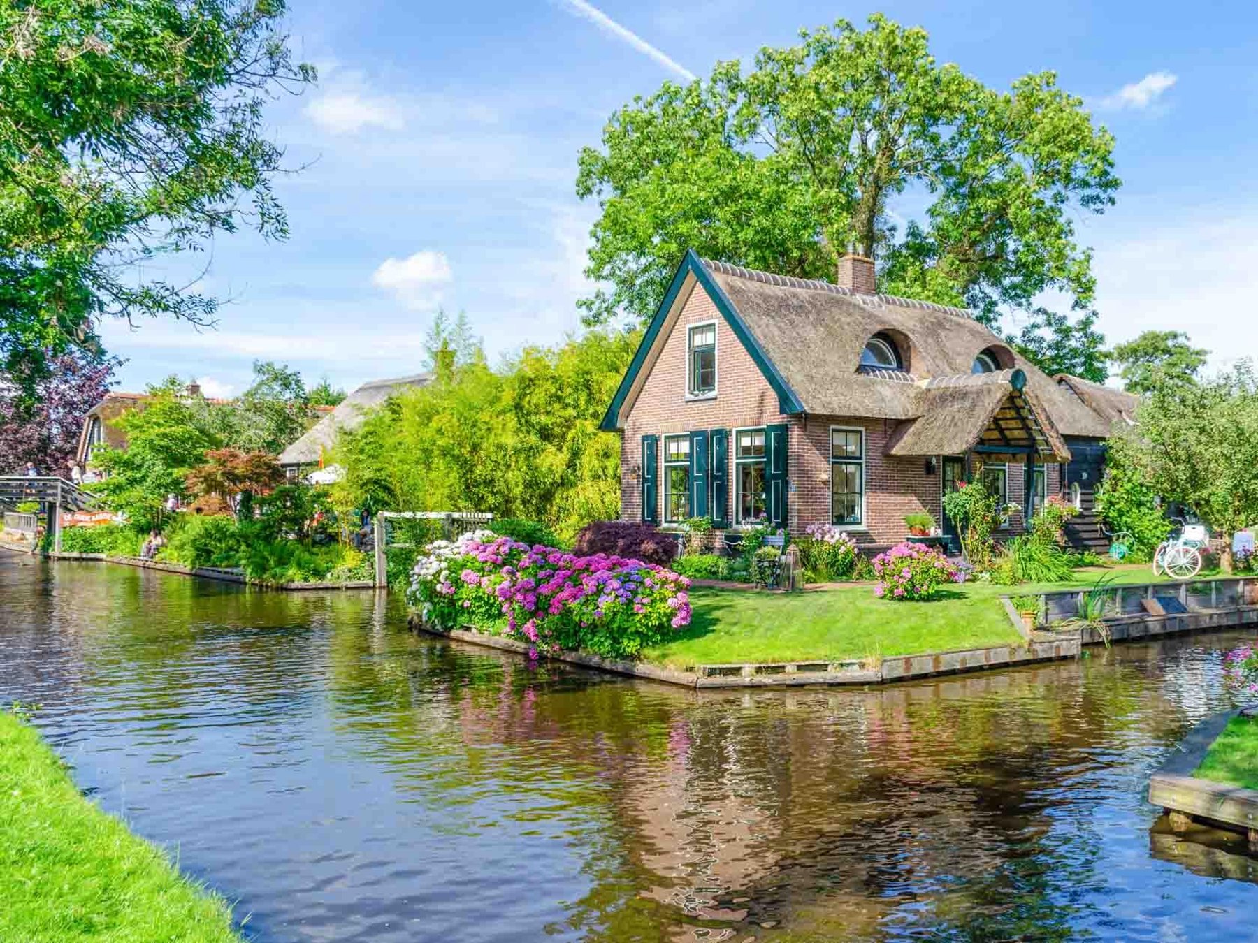 Giethoorn, Öffentliche Bootsfahrt, Zaanse Schans Windmühlen-Tour