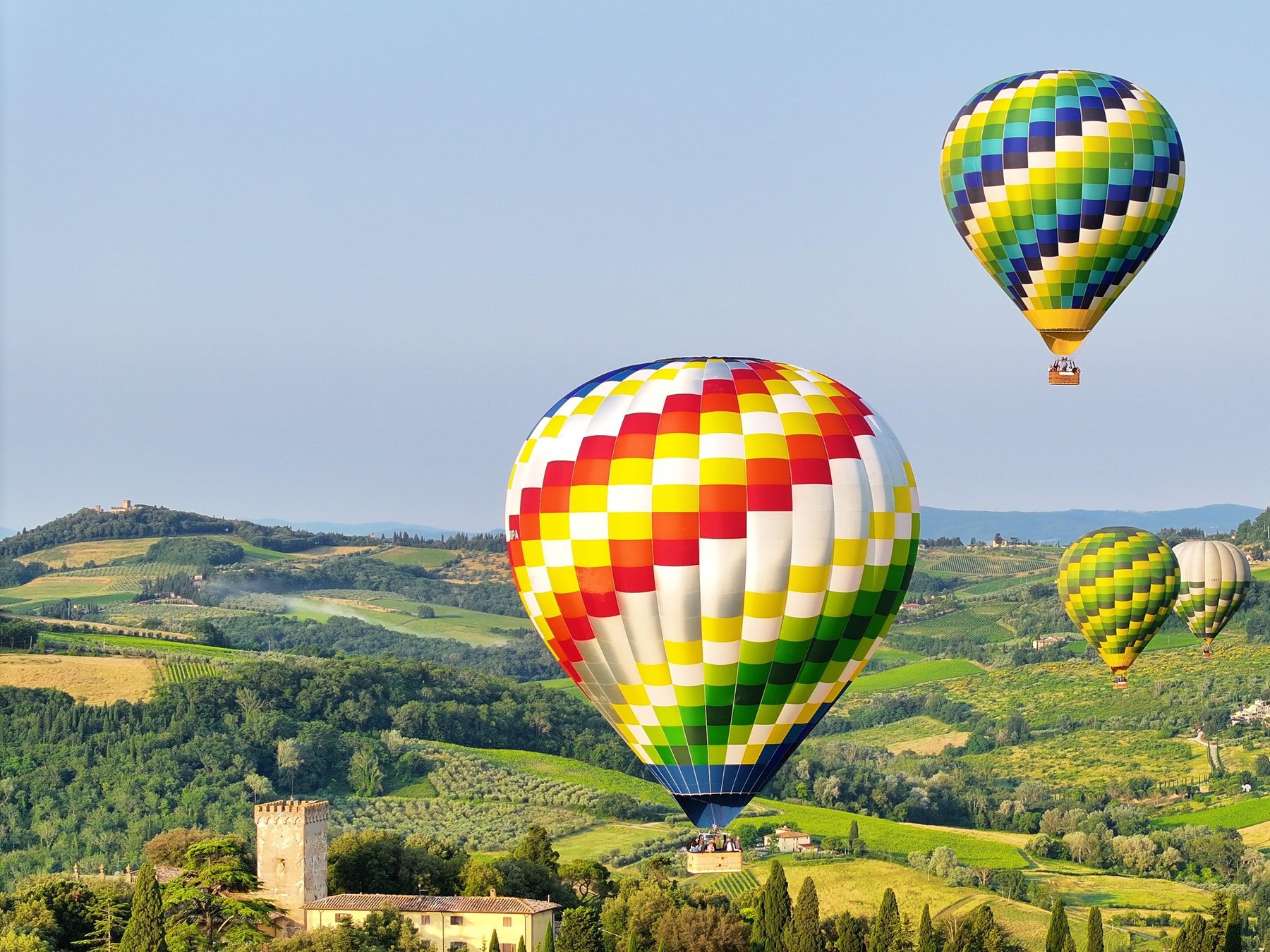 Ballonfahrt über die Toskana