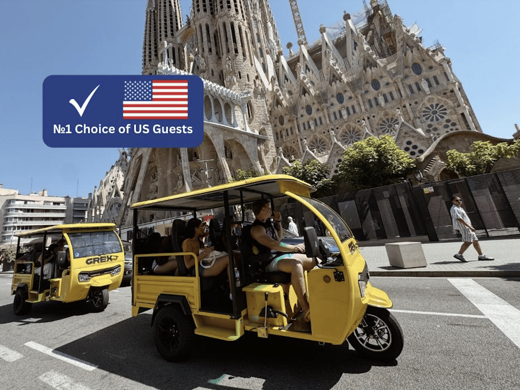 Barcelona: Tour mit dem elektrischen Tuk-Tuk mit ortskundigem Guide