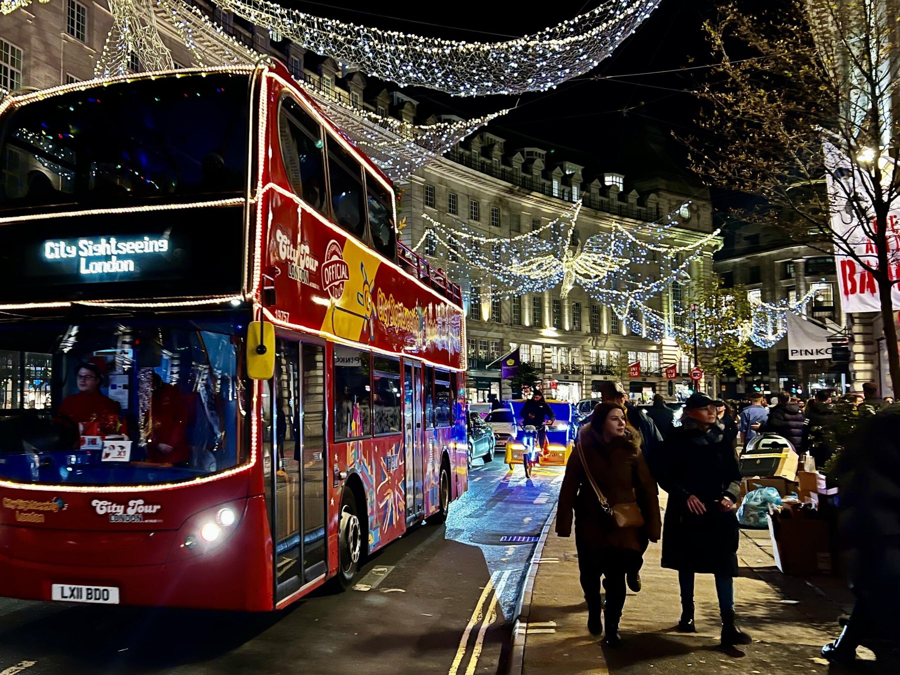 Weihnachtsbeleuchtungs-Tour (Bus) + Hop-On Hop-Off Boot