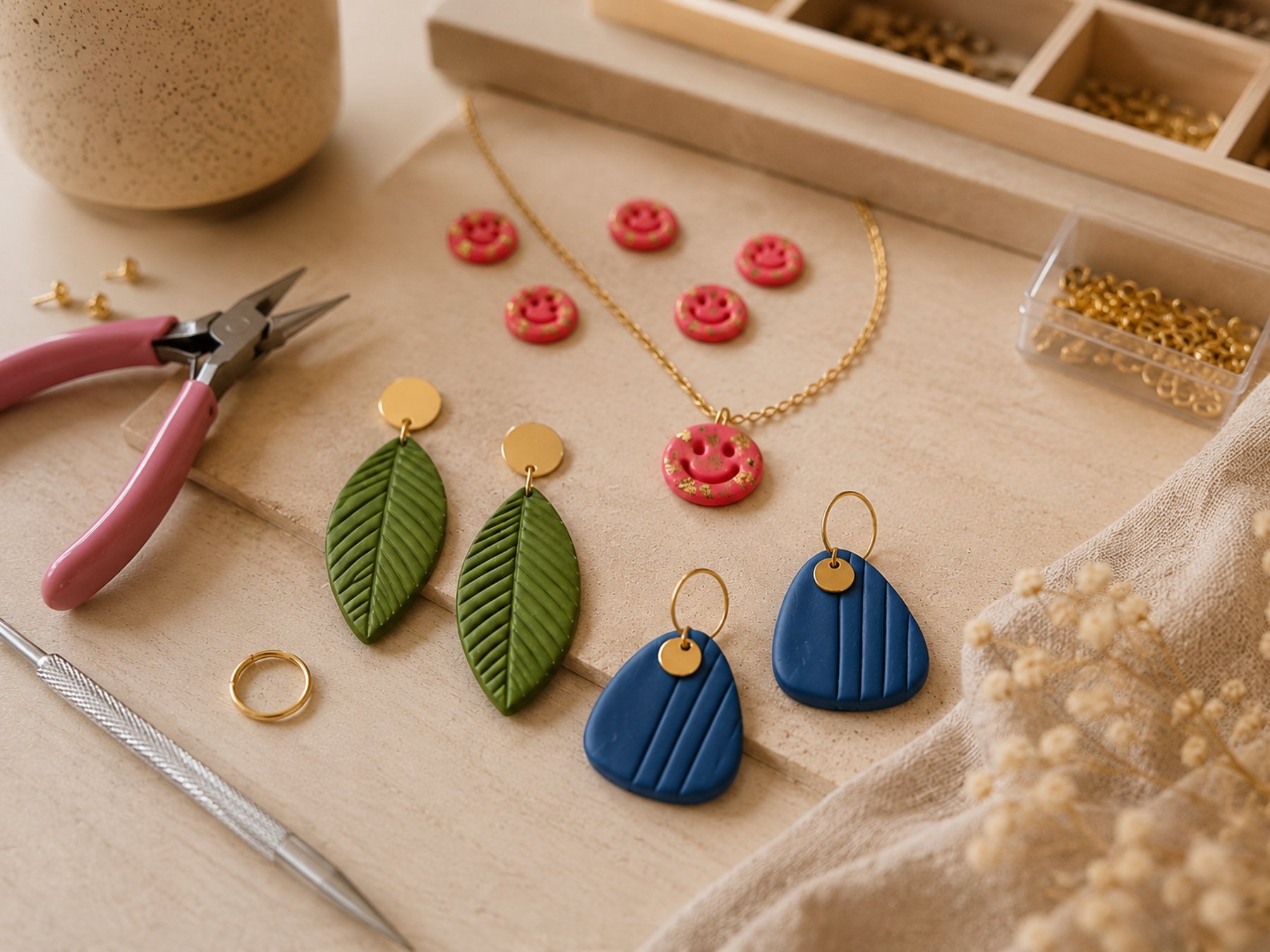 Polymer-Ton-Schmuck-Workshop in Hamburg