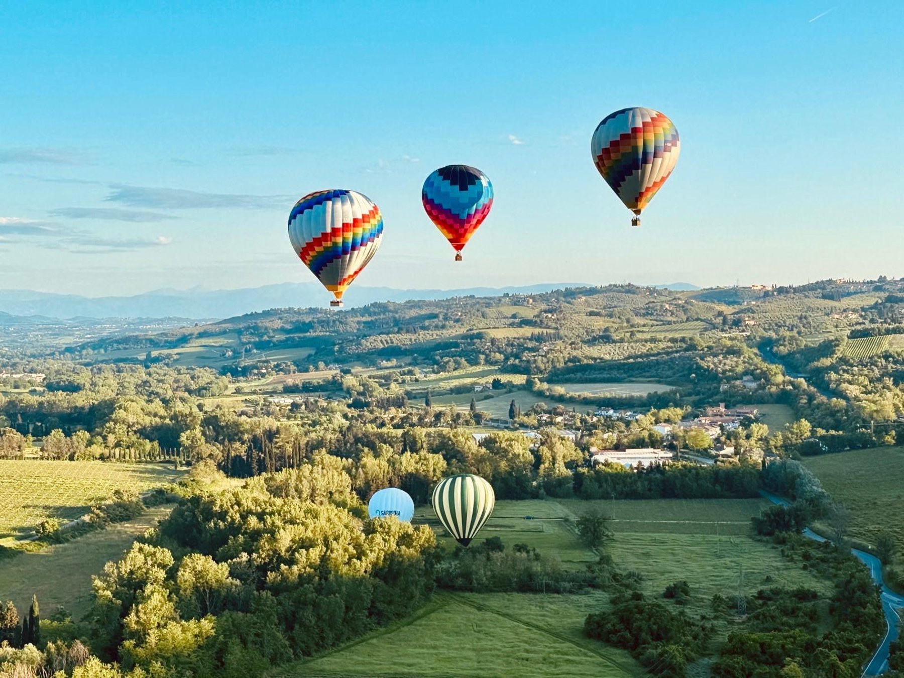 Heißluftballonfahrt in der Toskana vom Chianti-Gebiet aus
