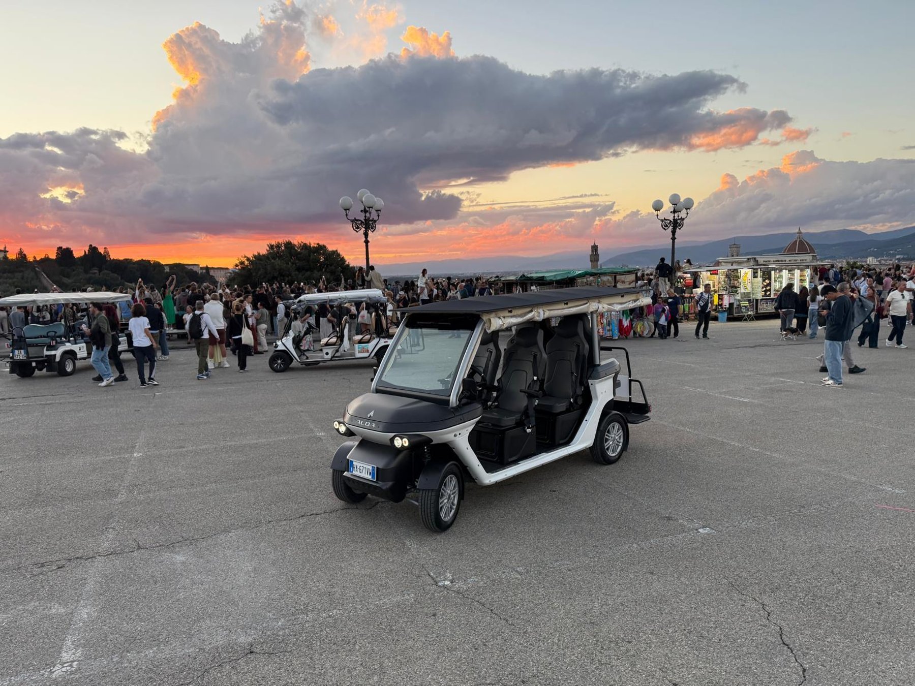 Golfwagen-Tour durch die Hügel von Florenz und Piazza Michelangelo