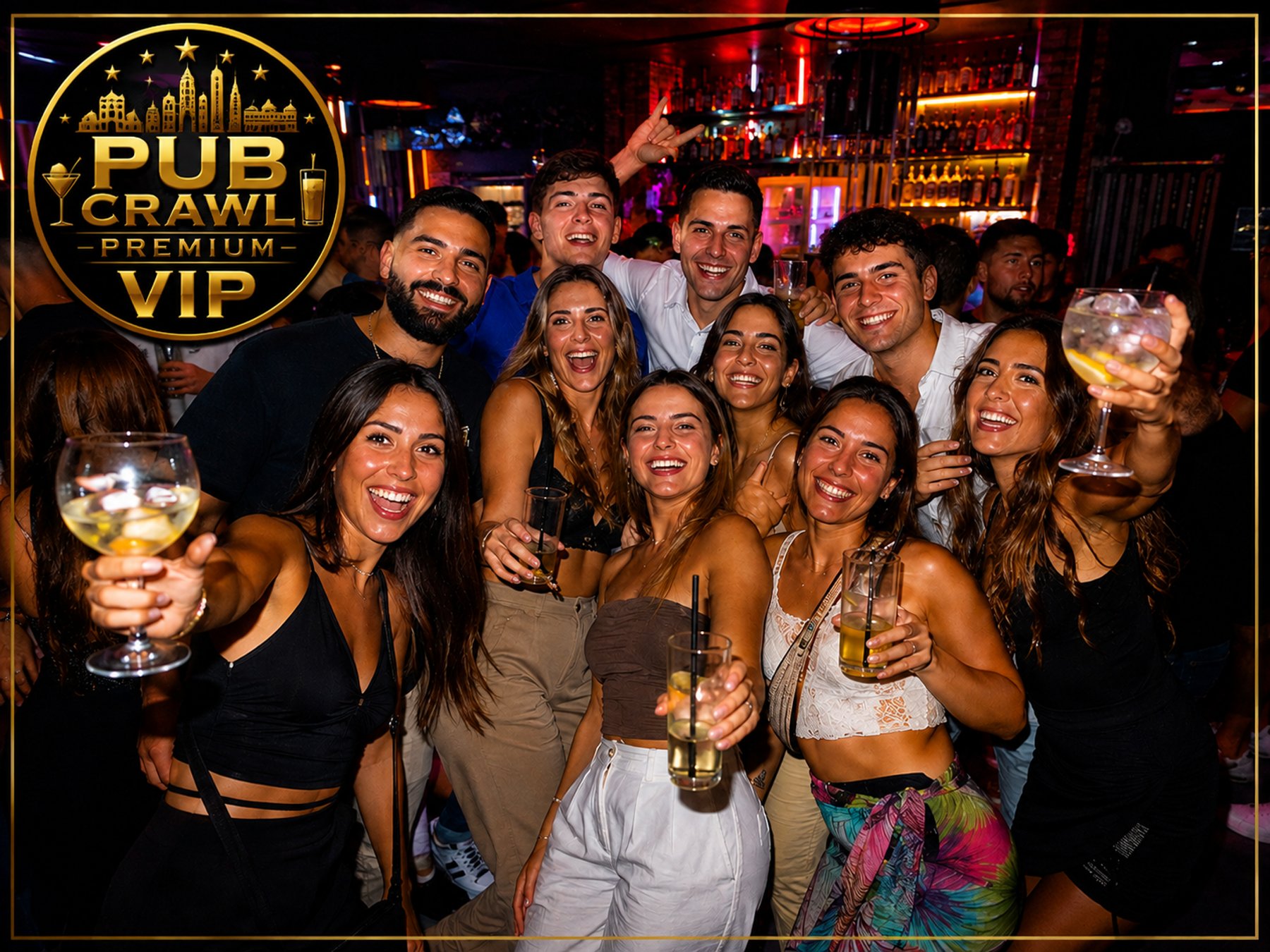Barcelona: Premium-VIP-Kneipentour mit Getränken inklusive