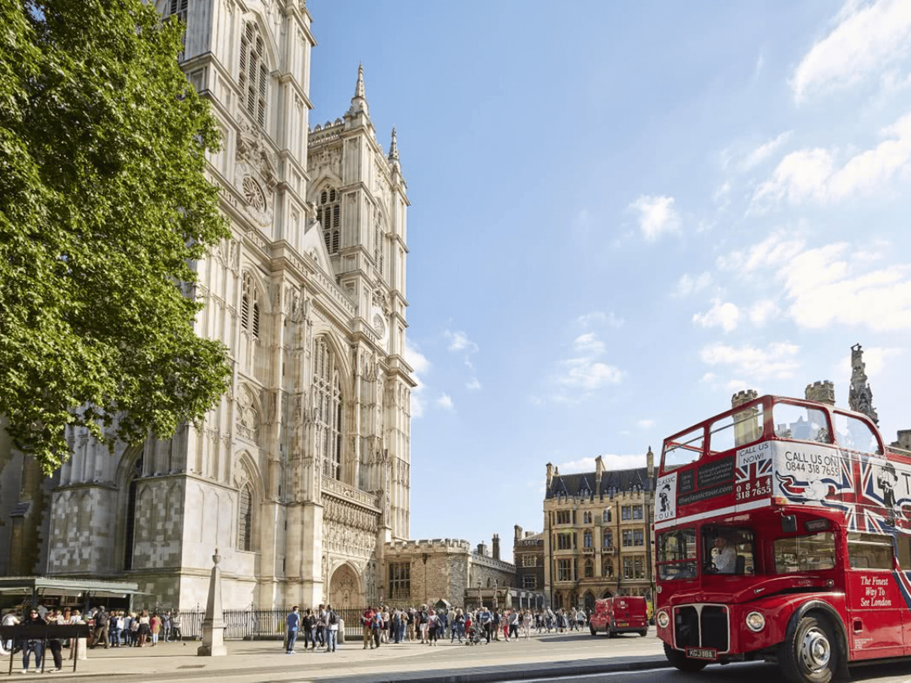 London: Geführte Open-Top-Bus Tour bei Nacht