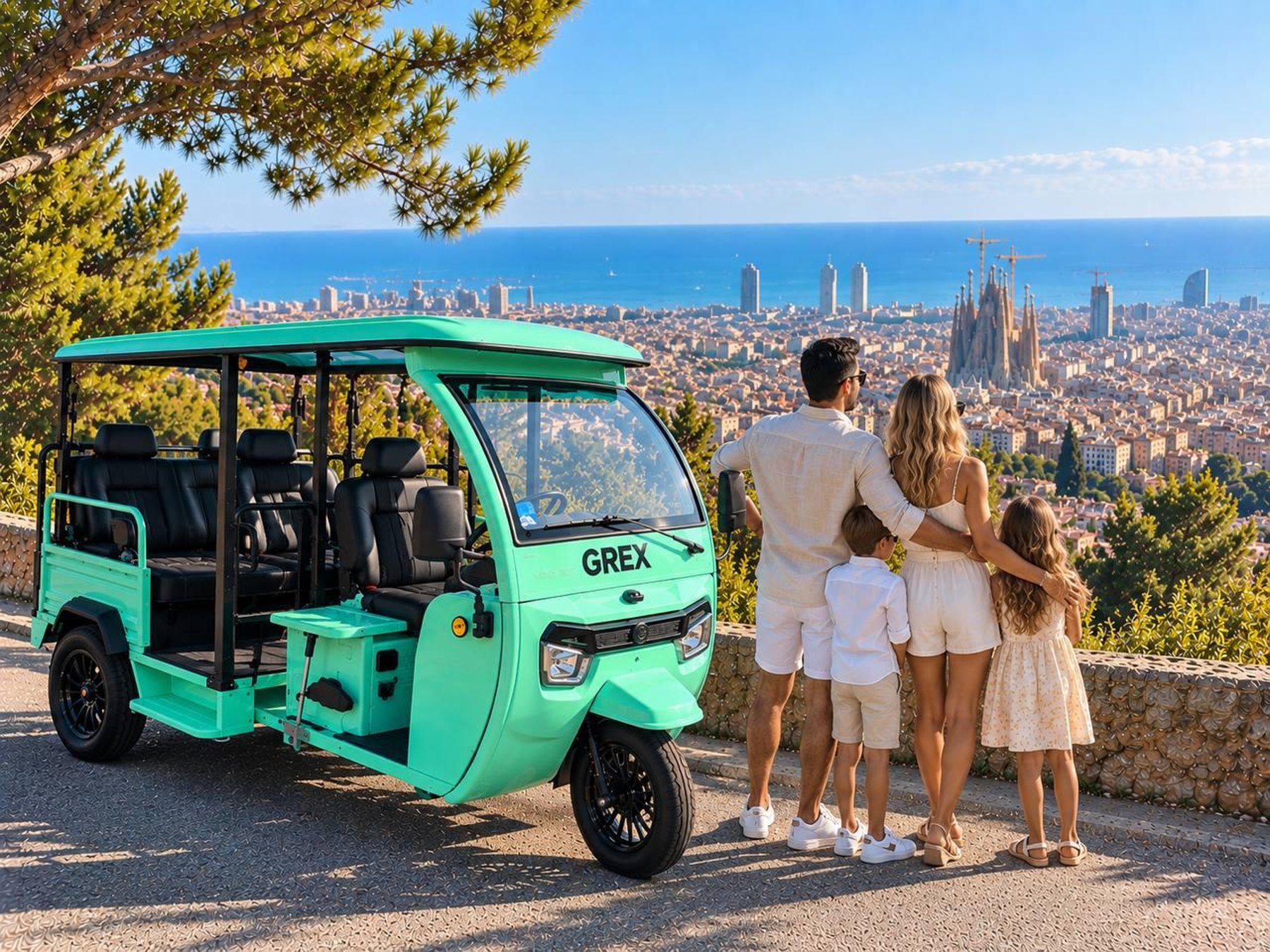 Barcelona: Familienfreundliche Tuk-Tuk-Tour mit Fahrer