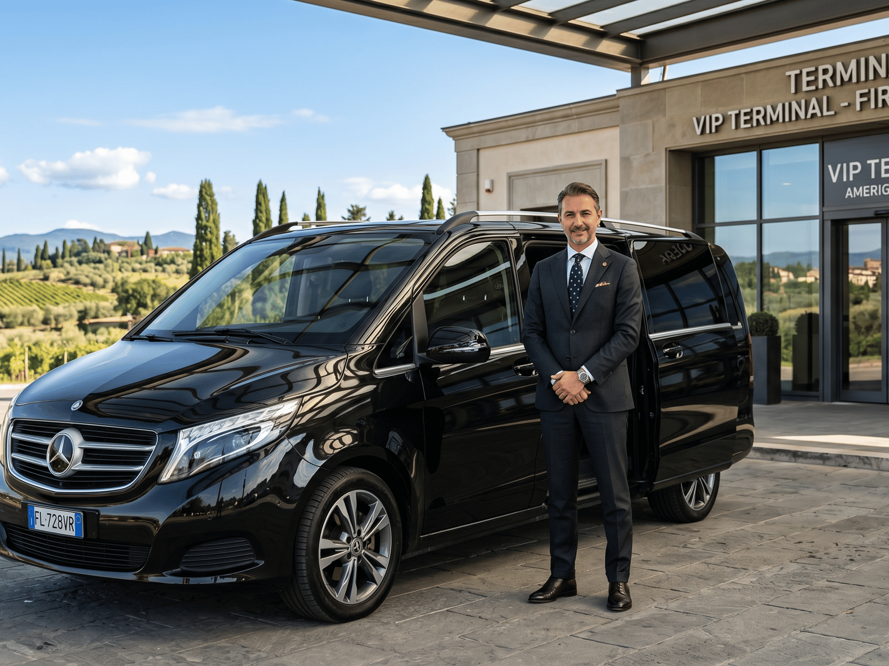 In Florenz FLR Flughafen Privater Transfer zum/vom Stadtzentrum