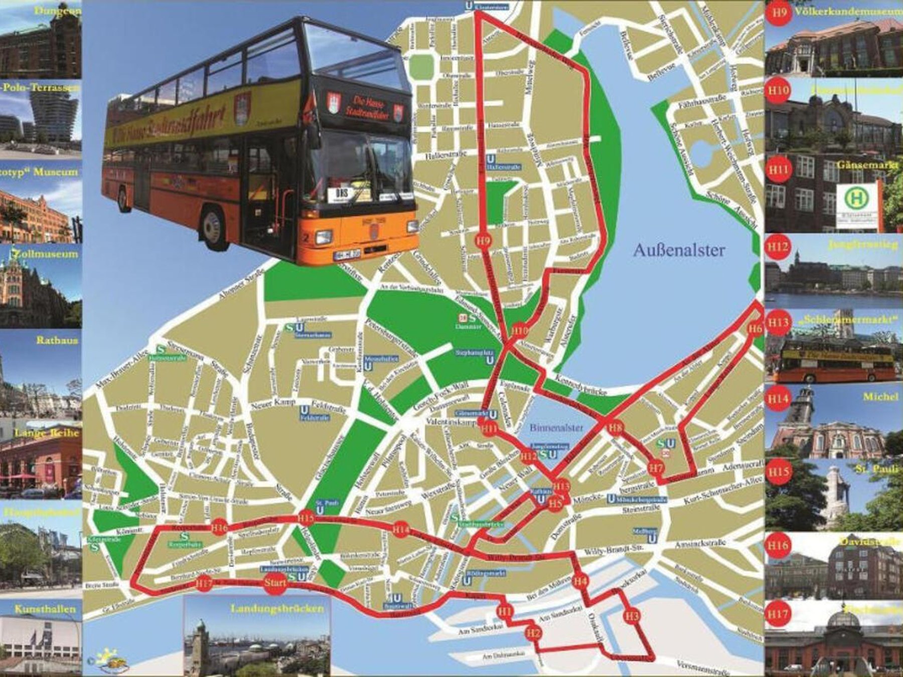Linie G Hop-On Hop-Off Stadtrundfahrt