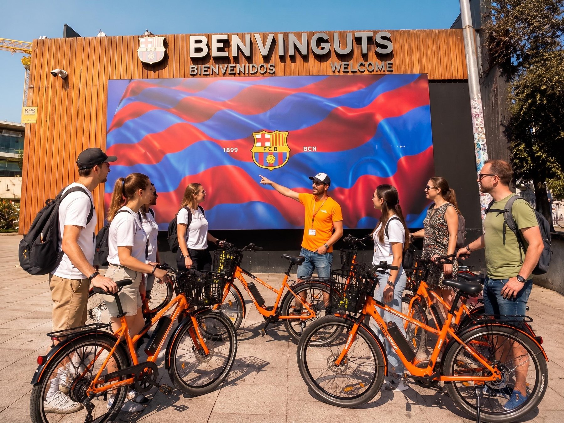 Barcelona: Geführte E-Bike-Tour zu den Highlights der Stadt und zum Camp NouDeutsch