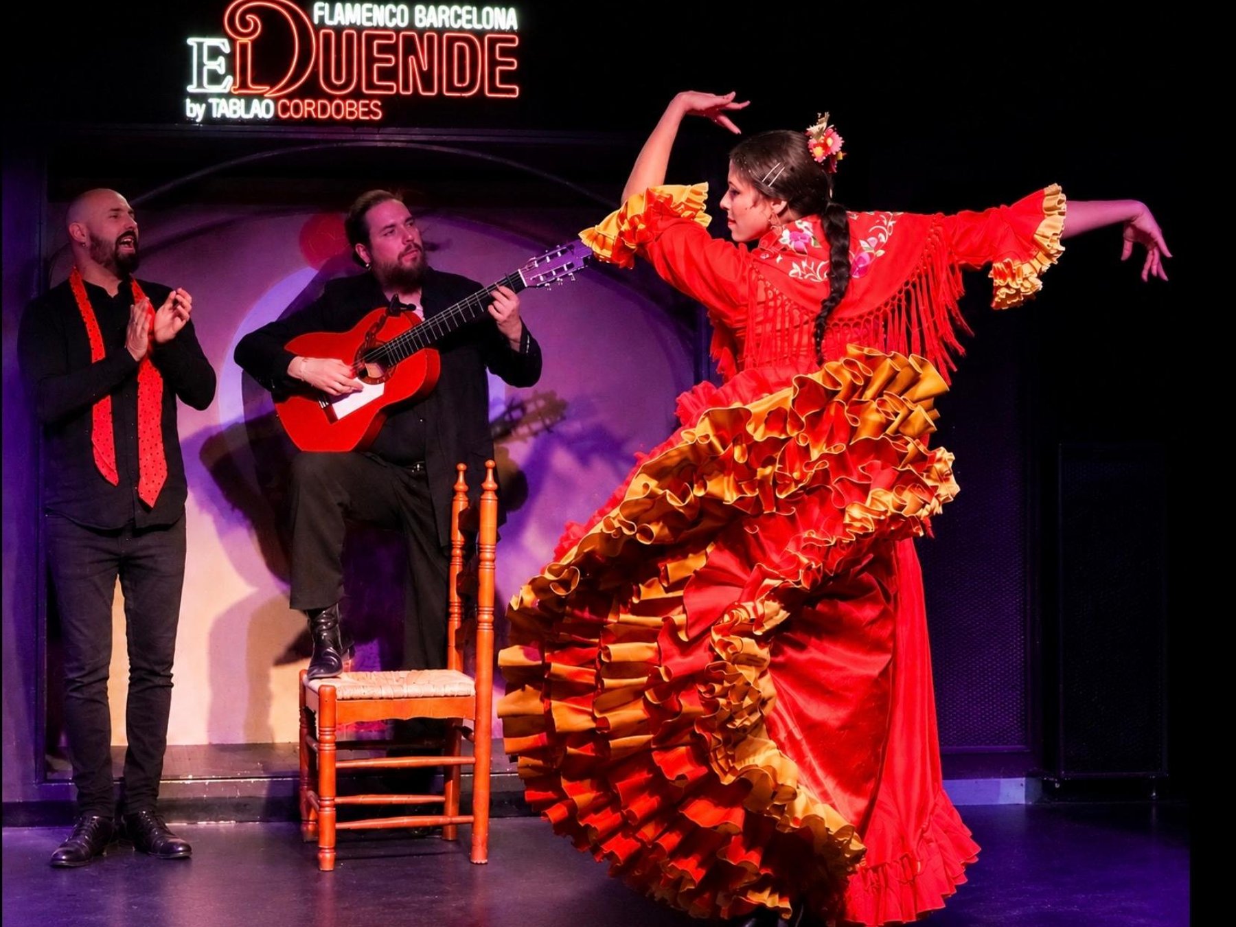 Intime Flamenco-Show in der El Duende Bar & Cocktails in Barcelona