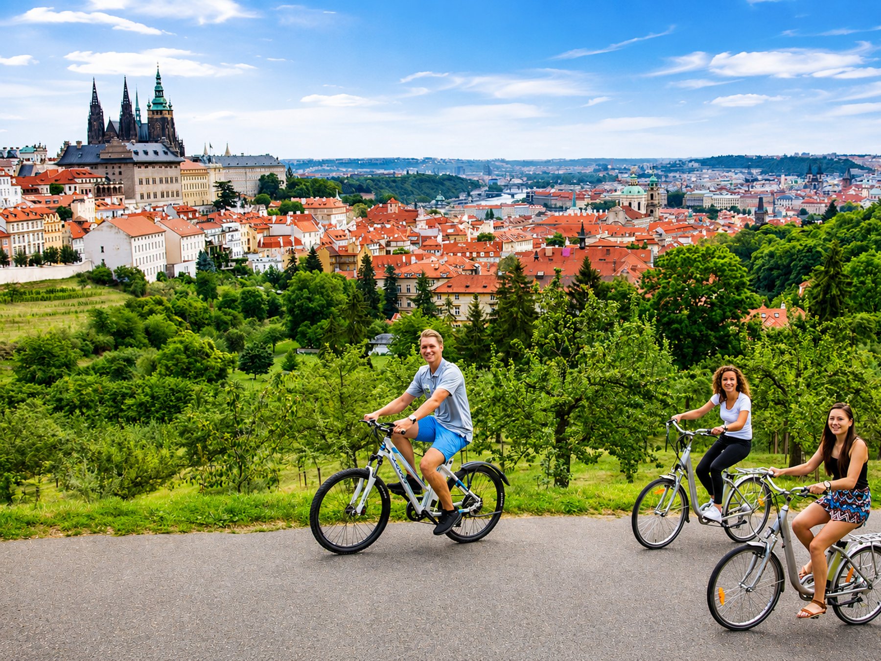 Prag: Fahrrad- oder E-Bike-Stadtrundfahrt mit einem lokalen GuideDeutsch