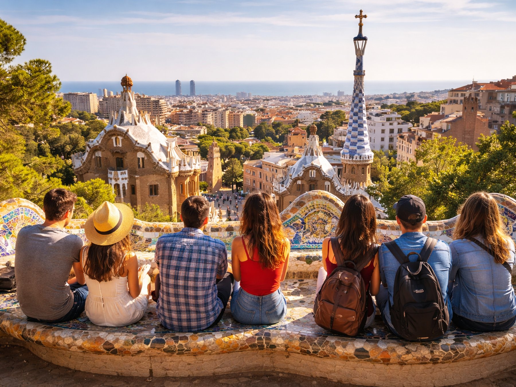 Barcelona an 1 Tag: Sagrada Familia & Park Güell mit Abholung