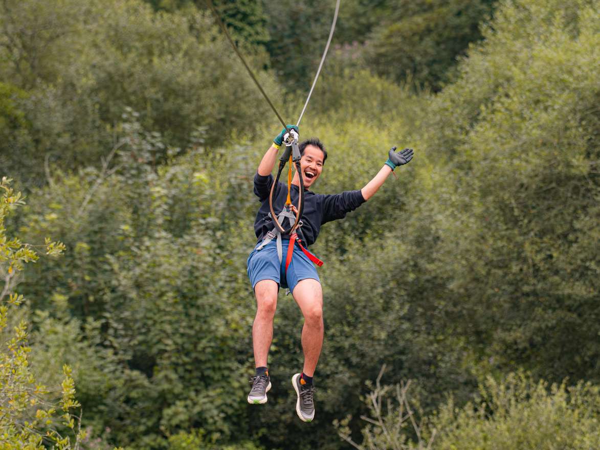 Bretagne: Parc Accrobranche Ecopark Adventures Penzé