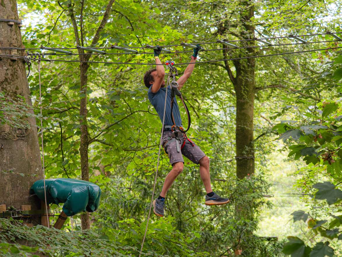 Bretagne: Parc Accrobranche Ecopark Adventures Penzé