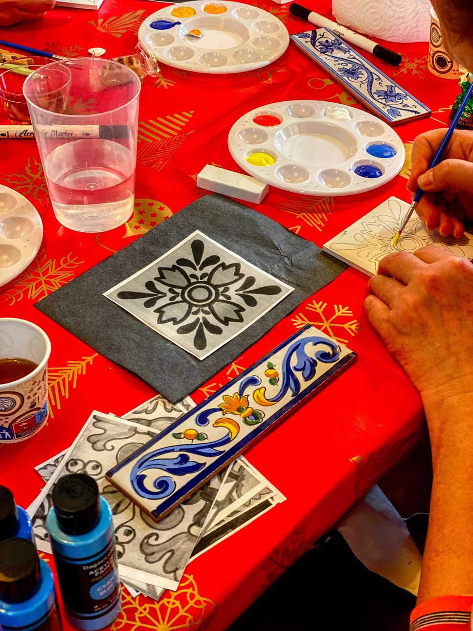 Hand-painted Valencian ceramic tiles