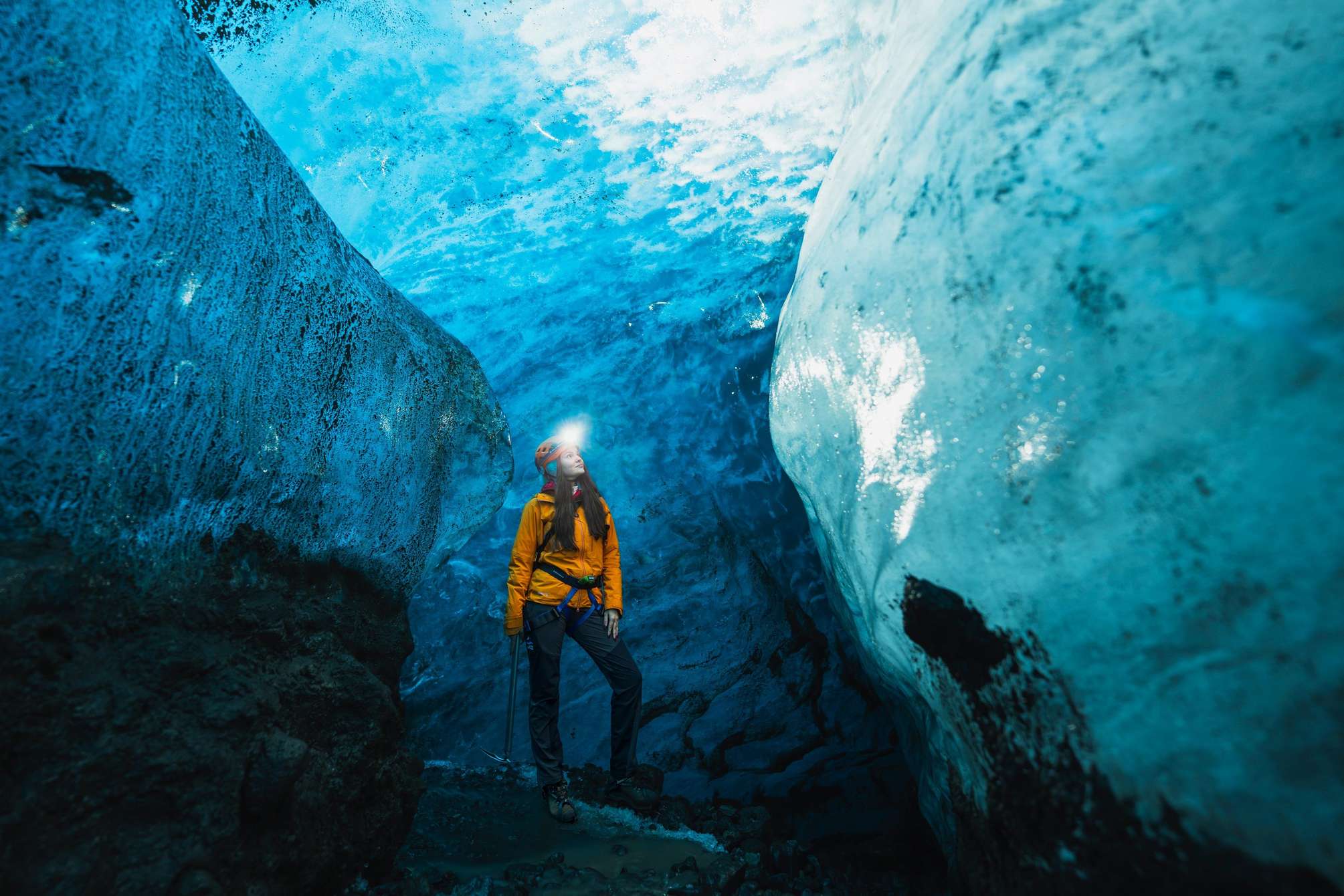 Gletscherwanderung und blaue Eishöhle auf dem Vatnajökull ab Skaftafell