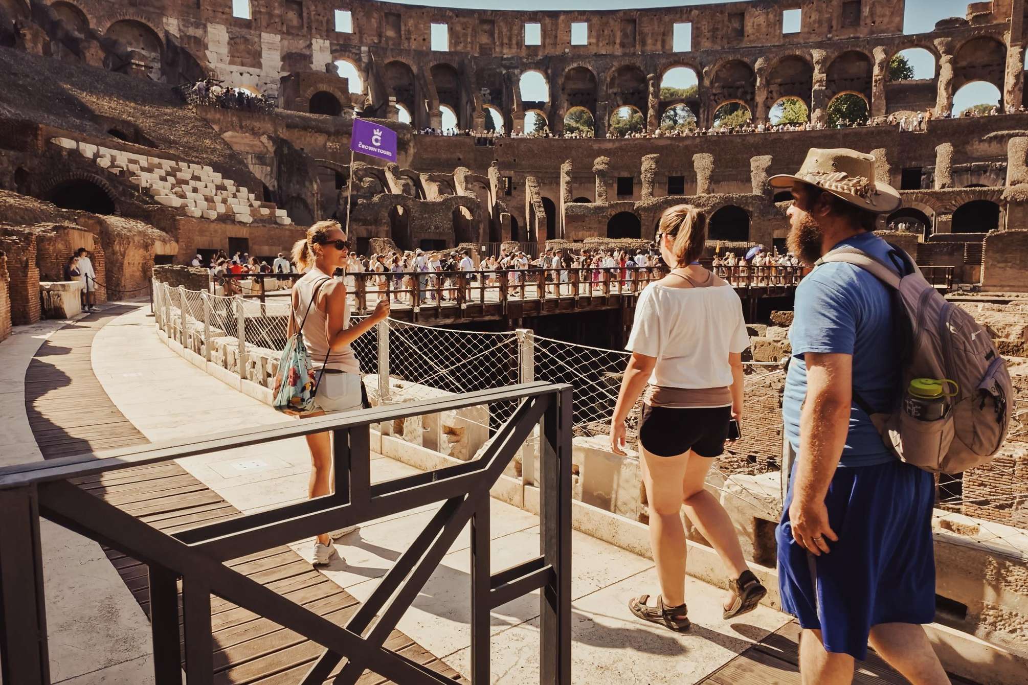Visite guidée du Colisée, du Forum romain et du mont Palatin avec guide francophone