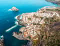 Aerial view of Garachico coast