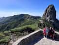 Roque de Agando with visitors