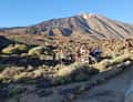 Teide with hikers on trail