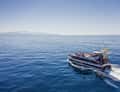 Fast boat on open sea