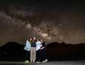 Group watching Milky Way