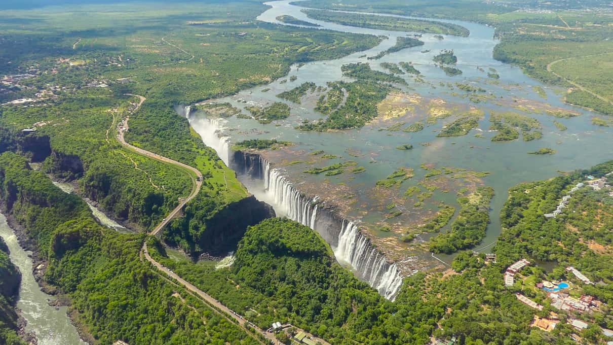 Victoria Falls: helicopter flight