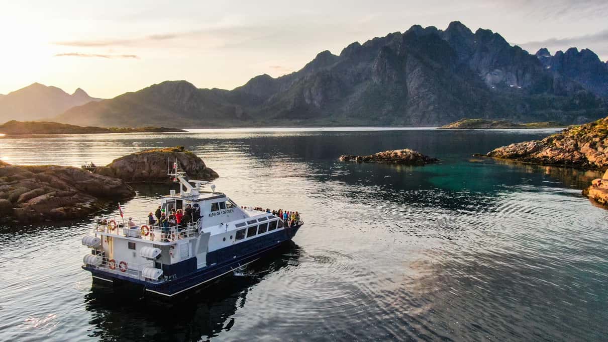 Go2Lofoten Trollfjord and Sea Eagle Cruise traditional boat