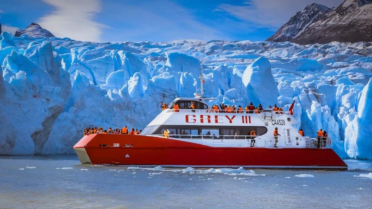 grey glacier navigation with transport from puerto natales