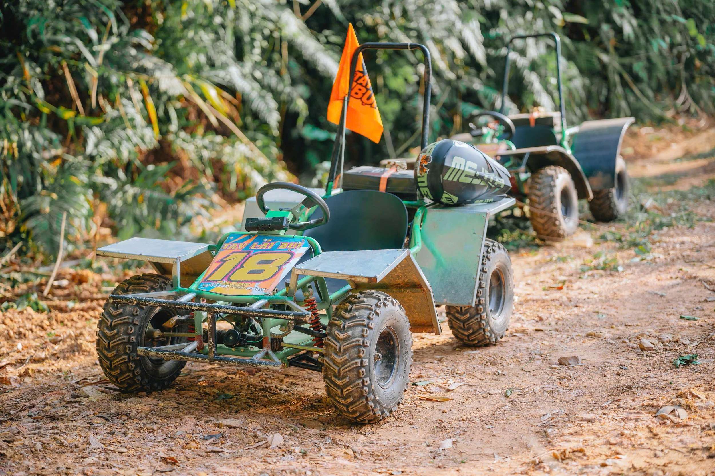 Soc Son pine forest off-road path