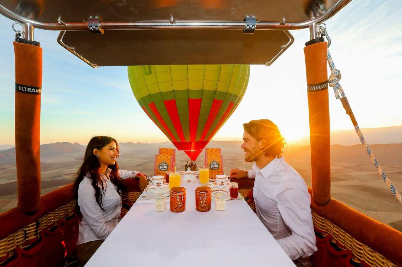 Royal private balloon flight with gourmet breakfast Royal private balloon flight with gourmet breakfast