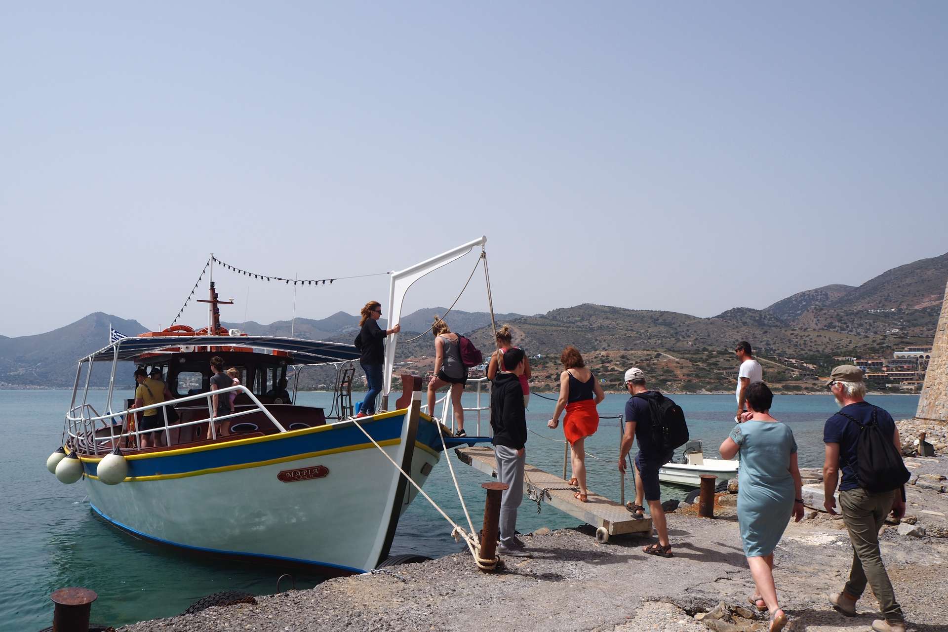 Spinalonga in barca