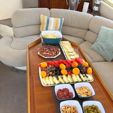 Barcelona Private Motor Yacht Charter With Drinks Food T147459 — photo 5