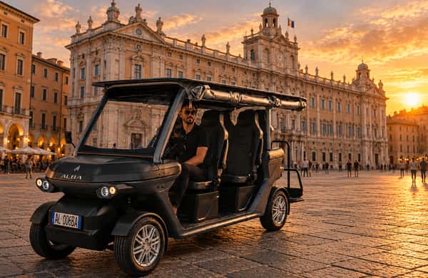 Modena in 90 minutes: private golf cart with pick-up and drop-off ...