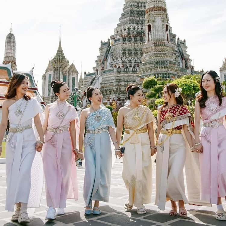 bangkok ladies dress Bangkok: One Day Thai Costume Rental (Lady) terani mother of the bride dress 262m7252