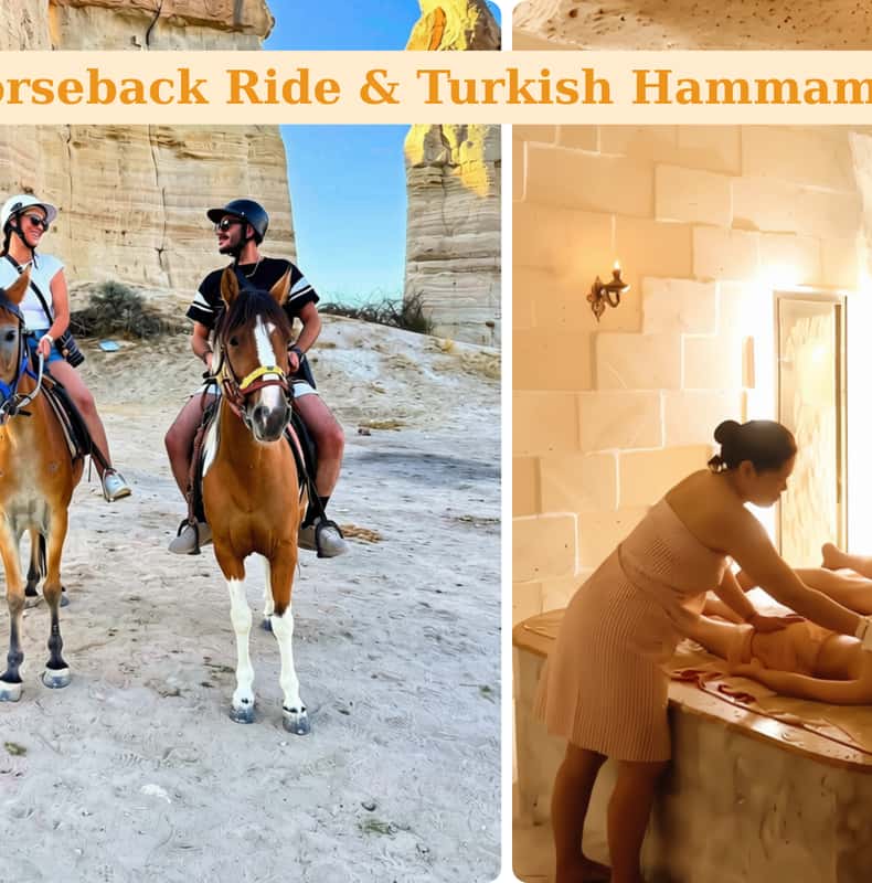 Cappadocia: Horseback Ride & Turkish Hammam Relaxation Combo