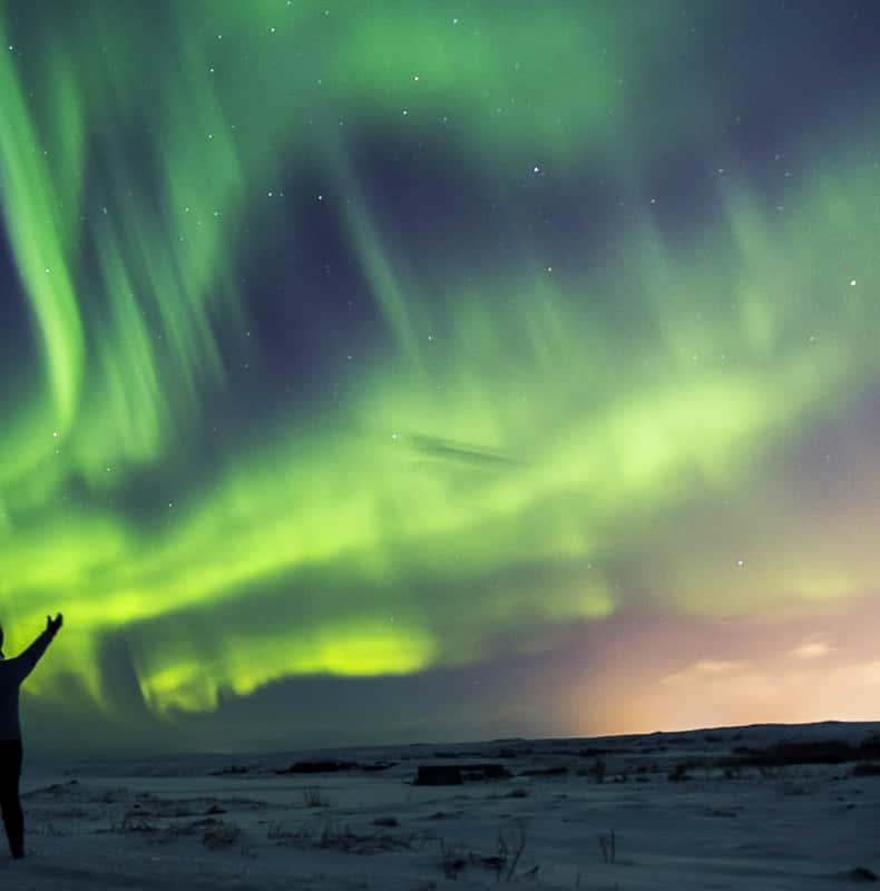 From Reykjavik: Northern Lights Bus Tour with Hot Cocoa