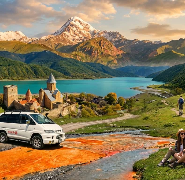 Wycieczka z napędem na 4 koła po Kazbegi, Truso, Gudauri i Ananuri