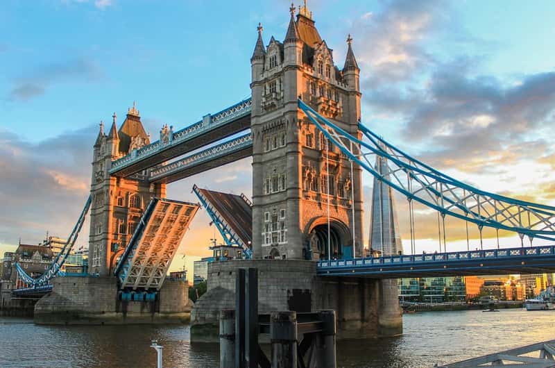 Tower of London with the River Thames and visitors