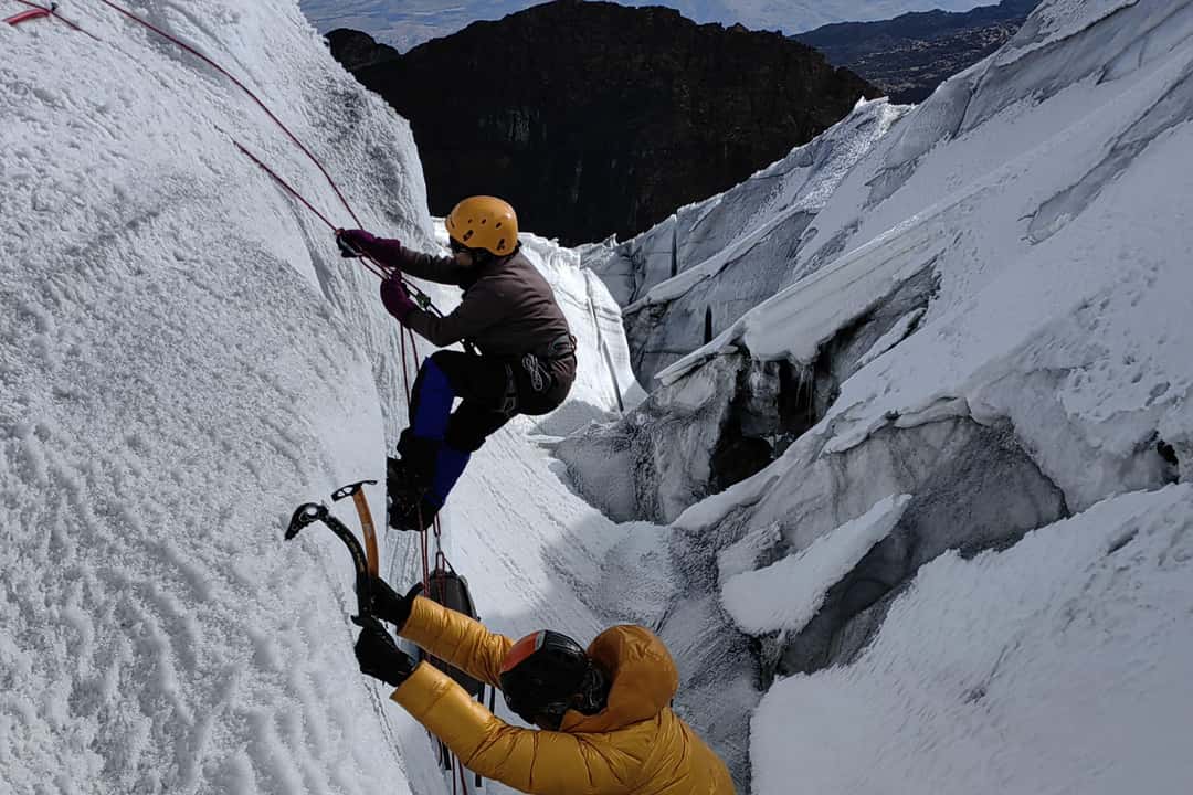 Isklättring på Mer de Glace, bild 3