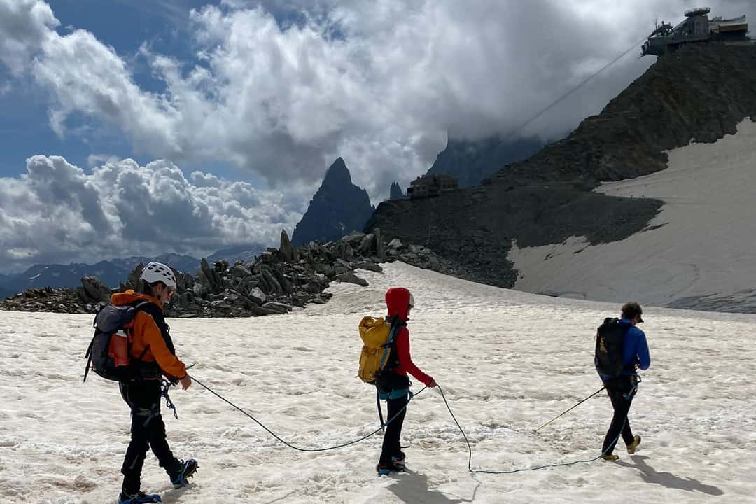 Gletsjertur på Mont Blanc